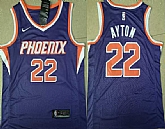 Suns 22 Deandre Ayton Purple Nike Swingman Stitched NBA Jersey (Without The Sponsor Logo),baseball caps,new era cap wholesale,wholesale hats